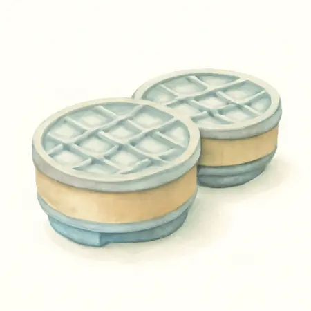 Water color illustrative image of a generic Organic Vapor Cartridge, 2 Pk.