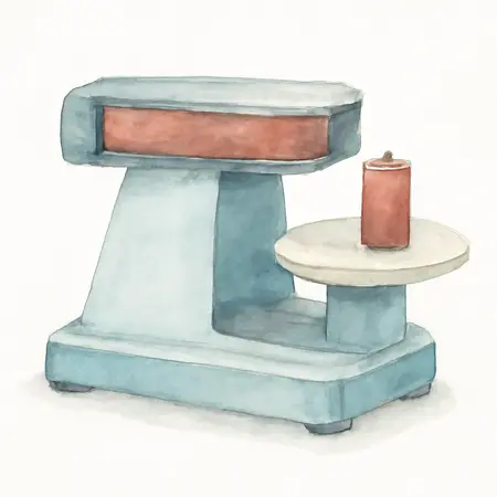 Water color illustrative image of a generic Oscillating Edge Belt and Spindle Sander