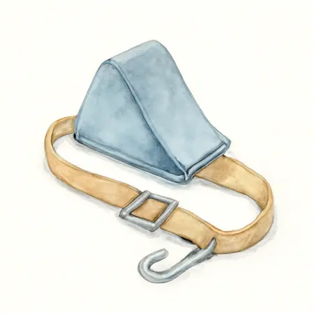 Water color illustrative image of a generic Over-the-Wheel Tie Down Bonnet