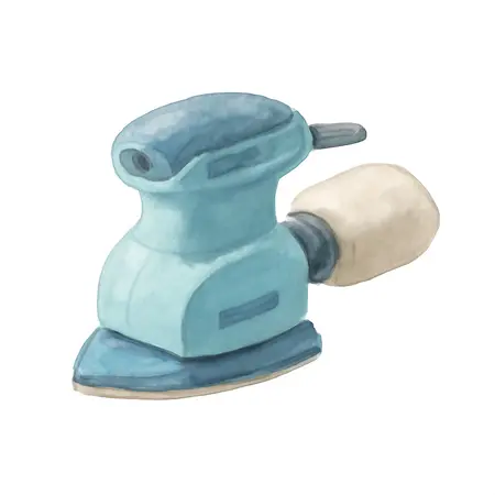 Water color illustrative image of a generic 1.1 Amp Corner/Detail Sander
