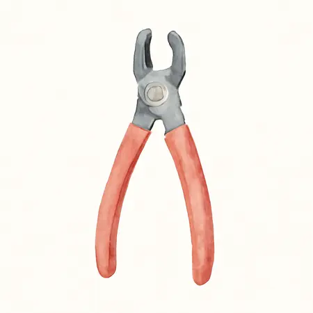 Water color illustrative image of a generic Panel Clip Pliers