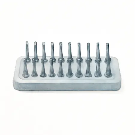 Water color illustrative image of a generic U.S. GENERAL Peg-Type Metric Socket Tray, 3 Piece, Black