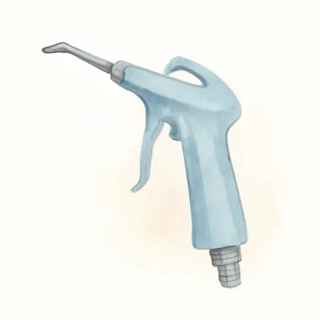 Water color illustrative image of a generic Pistol Grip Blow Gun