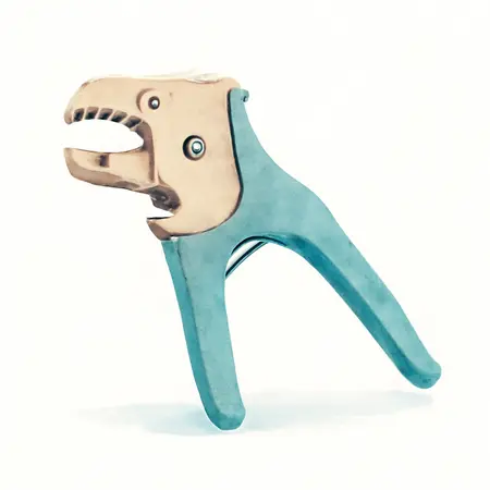 Water color illustrative image of a generic Pistol-Grip Self-Adjusting Wire Stripper and Cutter
