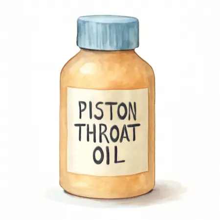 Water color illustrative image of a generic Piston Throat Oil