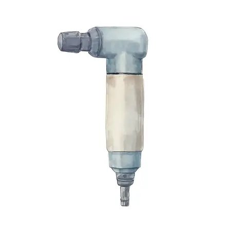 Water color illustrative image of a generic Pneumatic 1/4 in. Angle Die Grinder