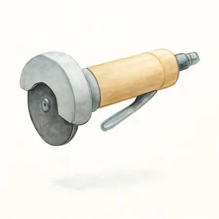 Water color illustrative image of a generic Pneumatic 3 in. Cut-Off Tool