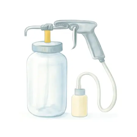 Water color illustrative image of a generic Pneumatic Brake Fluid Bleeder with Auto-Refill Kit