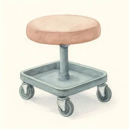 Water color illustrative image of a generic PITTSBURGH Pneumatic Roller Seat