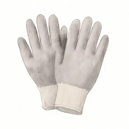 Water color illustrative image of a generic Polyurethane Coated Nylon Work Gloves X-Large
