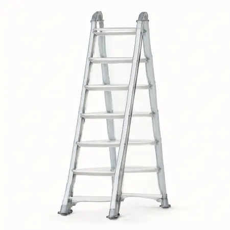 Water color illustrative image of a generic Portable 14 ft.  Reach Telescoping Ladder