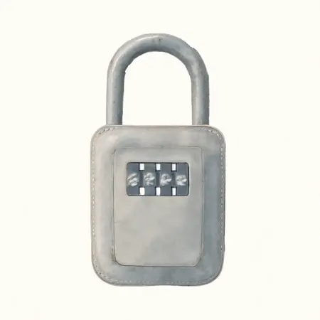 Water color illustrative image of a generic Portable Lock Box