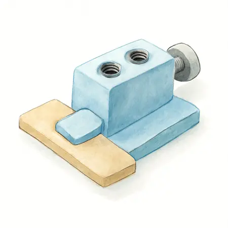 Water color illustrative image of a generic Portable Pocket Hole Jig Kit