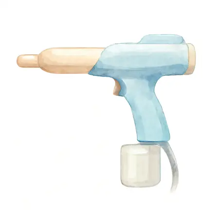 Water color illustrative image of a generic Powder Coating System