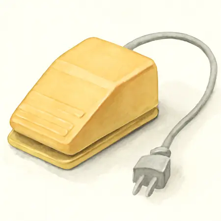 Water color illustrative image of a generic Power Maintained Foot Switch