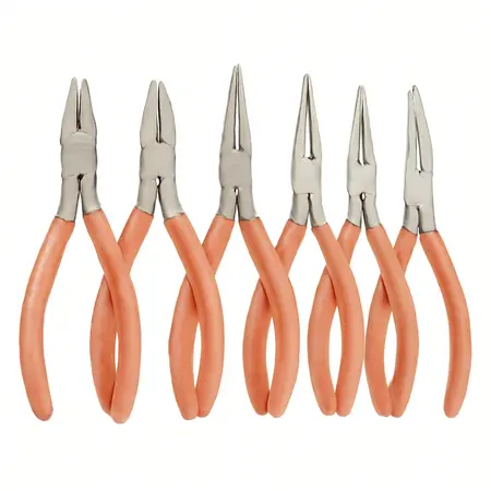 Water color illustrative image of a generic Precision Pliers Set, 6 Piece