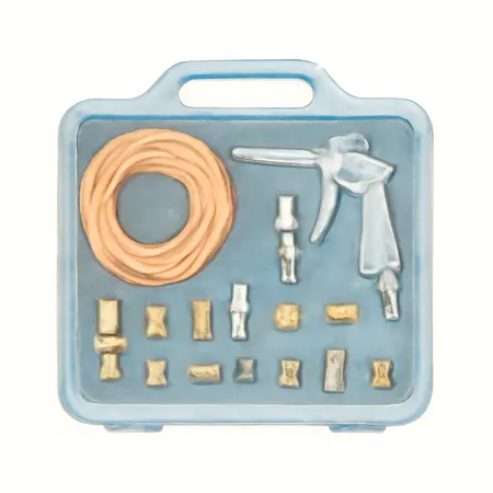 Water color illustrative image of a generic Premium Air Compressor Accessory Kit, 20 Piece