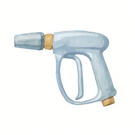 Water color illustrative image of a generic Pressure Washer Stubby Spray Gun