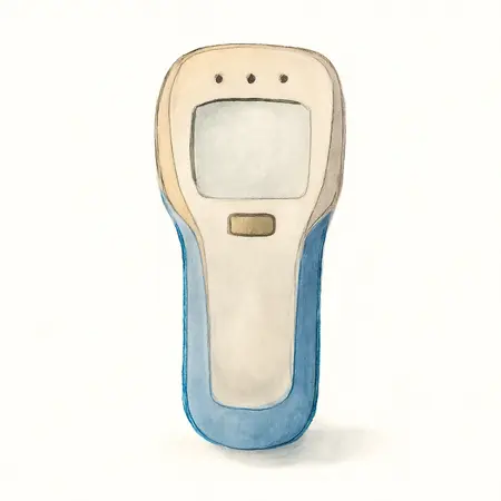 Water color illustrative image of a generic ProSensor M10 Stud Finder