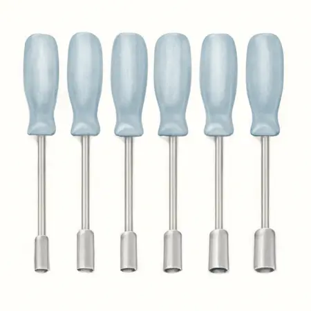 Water color illustrative image of a generic Professional Hollow Shaft Metric Nut Drivers, 7 Piece
