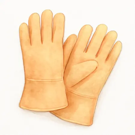 Water color illustrative image of a generic Professional MIG Welding Gloves, Large