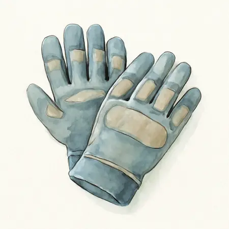 Water color illustrative image of a generic Professional Mechanics Gloves, Large