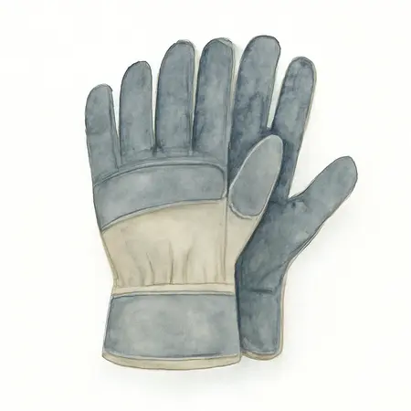 Water color illustrative image of a generic Professional Mechanics Gloves, Medium