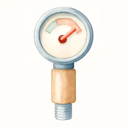 Water color illustrative image of a generic Propane Level Gauge