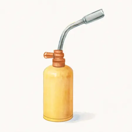 Water color illustrative image of a generic Propane Torch