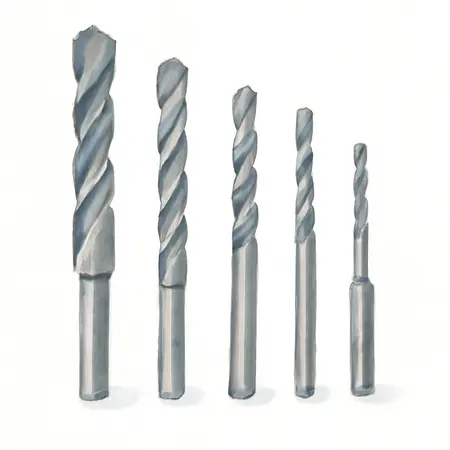 Water color illustrative image of a generic Quick Change Masonry Drill Bit Set, 5 Piece