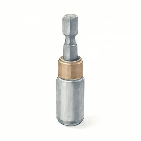 Water color illustrative image of a generic Quick Release Hex Bit Holder