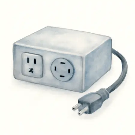 Water color illustrative image of a generic RV Ready 30 Amp Inverter Generator Parallel Kit