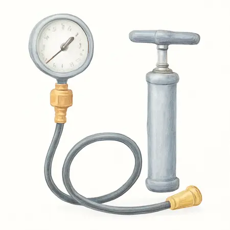 Water color illustrative image of a generic PITTSBURGH Radiator Pressure Tester Kit