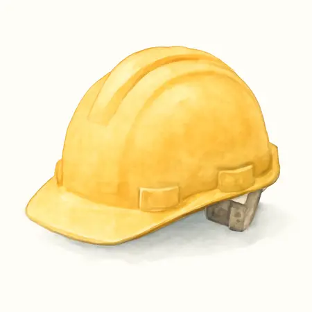 Water color illustrative image of a generic Ratcheting Hard Hat
