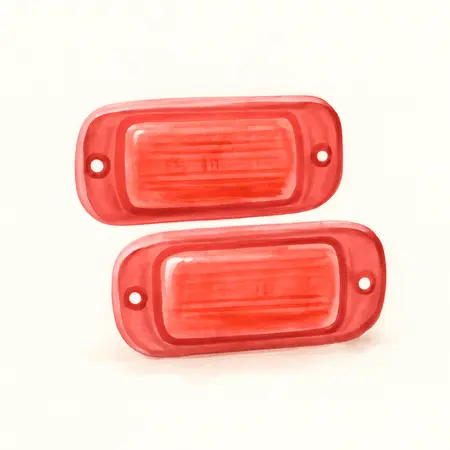 Water color illustrative image of a generic Red LED Clearance Marker Lamps, 2 Pack