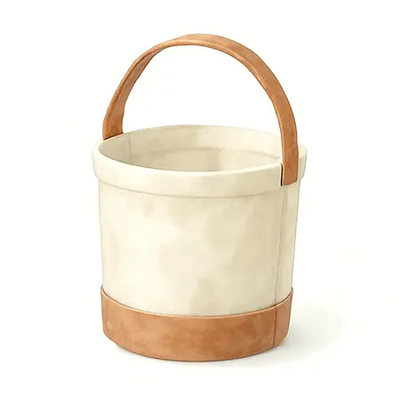 Water color illustrative image of a generic Round Canvas Bag