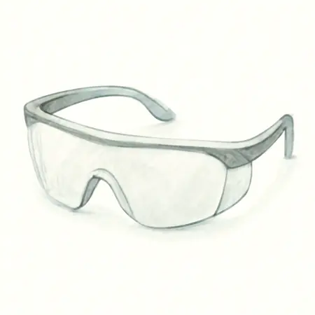 Water color illustrative image of a generic Safety Glasses with Clear Lenses
