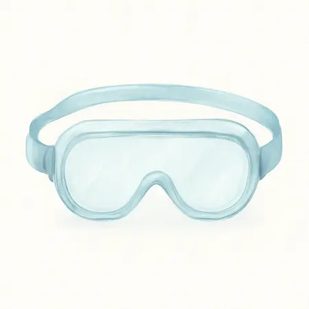 Water color illustrative image of a generic Safety Goggles, 3 Pack