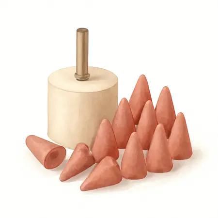 Water color illustrative image of a generic Sanding Cone Set, 52 Piece