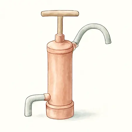Water color illustrative image of a generic PITTSBURGH Self-Priming Copper Jiggler Pump