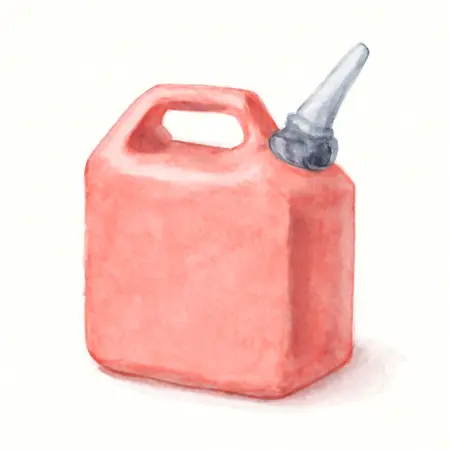 Water color illustrative image of a generic Small Gas Can