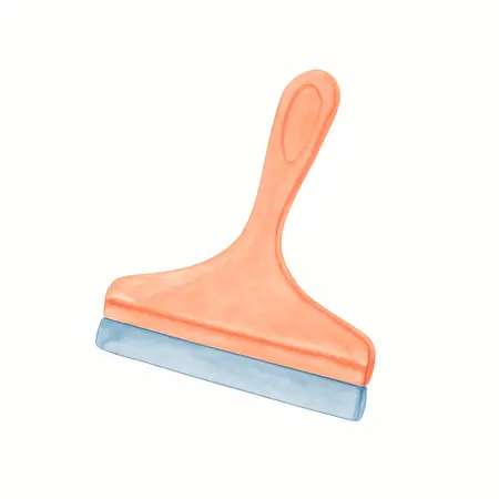 Water color illustrative image of a generic Snap & Store Squeegee