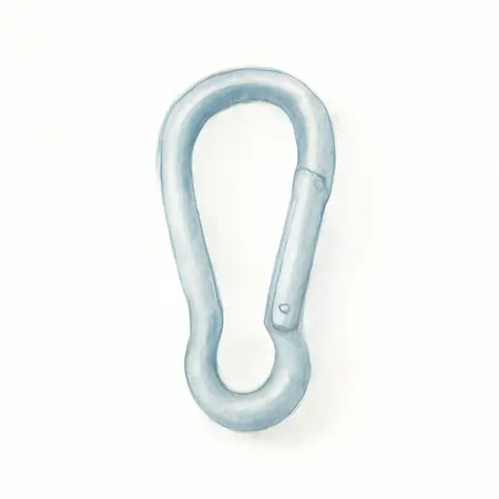 Water color illustrative image of a generic Snap Clip Fastener Set, 12 Piece