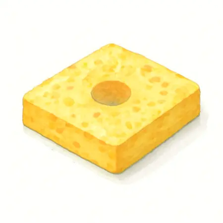 Water color illustrative image of a generic Soldering Tip Cleaning Sponge