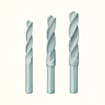 Water color illustrative image of a generic Spiral Mortising Bit Set, 3 Piece