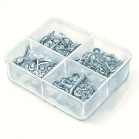 Water color illustrative image of a generic Stainless Steel Sheet Metal Screw Assortment, 52 Pc.