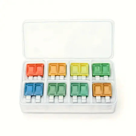 Water color illustrative image of a generic Standard Blade Fuse Assortment, 60 Piece