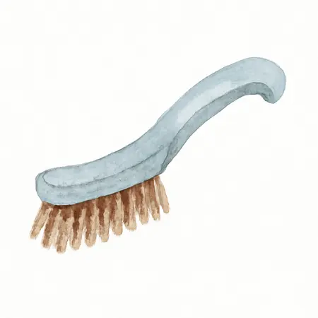 Water color illustrative image of a generic Steel Bristle Brush