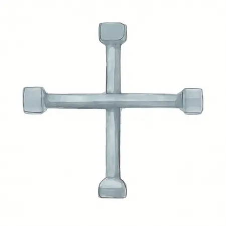 Water color illustrative image of a generic Steel Floor Jack Cross Beam