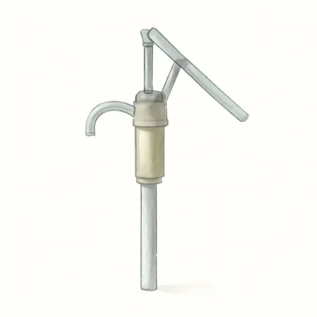 Water color illustrative image of a generic Steel Lever Barrel Pump